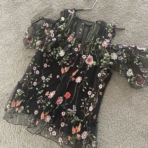 Cut out shoulder top